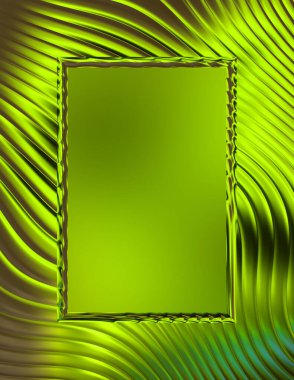 Soyut çerçeveli arkaplan. Renkli, canlı, dalgalı bir duvar kağıdı. Merkezi çerçeveli yaratıcı grafik 2d çizim. Dinamik şekilli modaya uygun sıvı örtüsü.