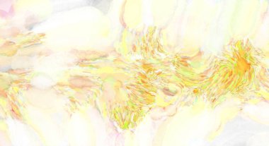 Pastel renklerde suluboya resim. Poster, duvar sanatı, afiş, kart, kitap kapağı ya da ambalaj için rahatlatıcı kompozisyonun yumuşak renkli çizimi. Modern fırça darbeleri resim.