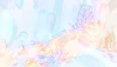 2D çizim. Sanatsal arkaplan resmi. Tablo üzerinde soyut resim. Çağdaş sanat. El yapımı resim. Renkli doku. Modern sanat eserleri. Yüzeyde suluboya fırça darbeleriyle boyama.