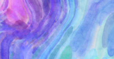 Pastel renklerde suluboya resim. Poster, duvar sanatı, afiş, kart, kitap kapağı ya da ambalaj için rahatlatıcı kompozisyonun yumuşak renkli çizimi. Modern fırça darbeleri resim.