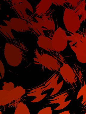 Duvar sanatı Eşsiz ve yaratıcı illüstrasyon. Fırça darbesi ile boyanmış. Renkli fırça darbelerinin soyut arkaplanı. Fırçalanmış canlı duvar kâğıdı. Boyalı sanatsal yaratım.