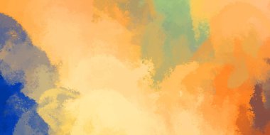 Taranmış Boyalı Soyut Arkaplan. Vahşi kaotik fırça darbeleri. Boya darbeleri. 2D İllüstrasyon. Fırça darbeli resim.