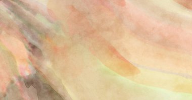 Alkol mürekkebini andıran rahatlatıcı fırça darbelerinin modern resmi. Poster, duvar sanatı, afiş, kart, kitap kapağı veya ambalaj için pastel renkli suluboya resim.