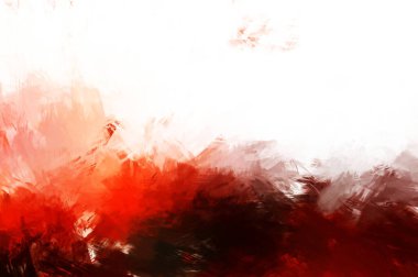 Canlı fırça darbeleriyle boyanmış. Renkli desenli resim. Fırçalanmış duvar kağıdını boya.