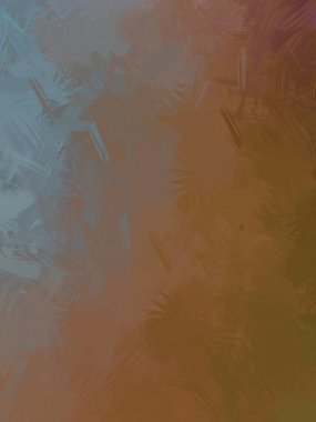 Vahşi fırça darbeleri. Taranmış Boyalı Soyut Arkaplan. Fırça darbesi ile boyanmış. Boya darbeleri. 2B Görüntü.