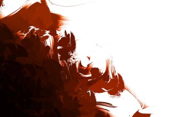 Duvar sanatı Eşsiz ve yaratıcı illüstrasyon. Fırça darbesi ile boyanmış. Renkli fırça darbelerinin soyut arkaplanı. Fırçalanmış canlı duvar kâğıdı. Boyalı sanatsal yaratım.