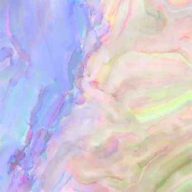 El yapımı sürreal soyut desenli suluboya. Modern sanatsal resim. 2D çizim. Arkaplan boyası karışımı. Yaratıcı duvar sanatı. Çağdaş sanat.