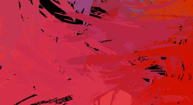 Sanatsal soyut arkaplan. Doku boyalı duvar kağıdı. Boya darbeleriyle yaratıcı bir illüstrasyon. Fırça desenli resim.