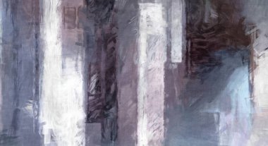 Soyut arkaplanda pürüzlü fırça darbeleri. Fırça boyası. Renkli boya darbeleri. Eşsiz duvar sanatı. Tuvaldeki modern sanat. Renkli çağdaş sanat eserleri. 