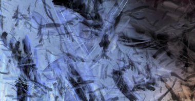 Modern sanat. Taranmış Boyalı Soyut Arkaplan. Fırça darbesi ile boyanmış. Boya darbeleri. 2B Görüntü