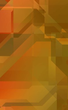 Renkli ve canlı geometrik şekiller katmanları var. Bir teknoloji planının dijital illüstrasyonu. Gelecekçi tasarım şablonu.