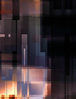 Fütürist soyut geometrik duvar kağıdı. Geometrik renkli şekiller. Dikdörtgen şekilli arka plan. Bir teknolojinin dijital illüstrasyonuName.