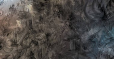 Modern sanat. Taranmış Boyalı Soyut Arkaplan. Fırça darbesi ile boyanmış. Boya darbeleri. 2B Görüntü