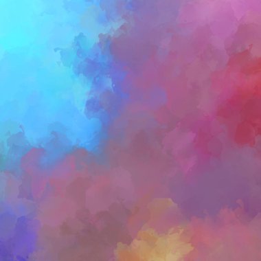 Duvar sanatı Eşsiz ve yaratıcı illüstrasyon. Fırça darbesi ile boyanmış. Renkli fırça darbelerinin soyut arkaplanı. Fırçalanmış canlı duvar kâğıdı. Boyalı sanatsal yaratım.