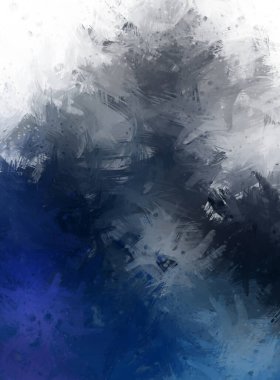 Yaratıcı soyut resim. Artistik fırça darbeleriyle donatılmış. Renkli ve canlı bir illüstrasyon. boyalı sanat