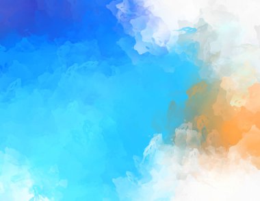 Yaratıcı soyut resim. Artistik fırça darbeleriyle donatılmış. Renkli ve canlı bir illüstrasyon. boyalı sanat.