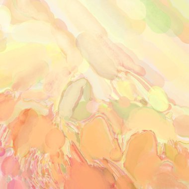 El yapımı sürreal soyut desenli suluboya. Modern sanatsal resim. 2D çizim. Arkaplan boyası karışımı. Yaratıcı duvar sanatı. Çağdaş sanat.