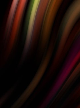 Siyah arka planda renkli düz çizgiler. Sıvı ve sıvı renkli dalgalar karanlıkta akıyor. Duvar kağıdı, afiş, arkaplan, kart, kitap, kapak, poster, afiş, broşür