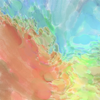 Çağdaş sanat. El işçiliğinin renkli dokusu. Modern resim. Yüzeyde suluboya vuruşlar. Sanatsal arkaplan resmi. Tablo üzerinde soyut resim. Fırça darbeleri. 