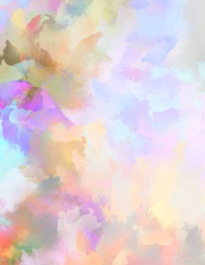 Sanatsal canlılık ve renkli duvar kağıdı. Taranmış Soyut Arkaplan. Fırça darbeli resim. 