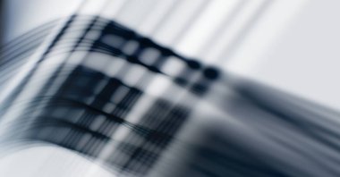 Soyut, enerjik bir arkaplan. Renkli, dalgalı duvar kâğıdı. Grafik çizimi. Üst üste gelen yumuşak dalgalı çizgiler.