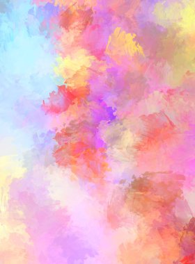 Sanatsal soyut arkaplan. Doku boyalı duvar kağıdı. Boya darbeleriyle yaratıcı bir illüstrasyon. Fırça desenli resim.