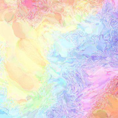 El yapımı sürreal soyut desenli suluboya. Modern sanatsal resim. 2D çizim. Arkaplan boyası karışımı. Yaratıcı duvar sanatı. Çağdaş sanat.