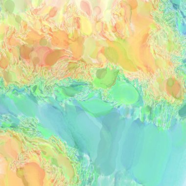 Çağdaş sanat. El işçiliğinin renkli dokusu. Modern resim. Yüzeyde suluboya vuruşlar. Sanatsal arkaplan resmi. Tablo üzerinde soyut resim. Fırça darbeleri. 