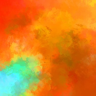 Duvar sanatı Eşsiz ve yaratıcı illüstrasyon. Fırça darbesi ile boyanmış. Renkli fırça darbelerinin soyut arkaplanı. Fırçalanmış canlı duvar kâğıdı. Boyalı sanatsal yaratım.