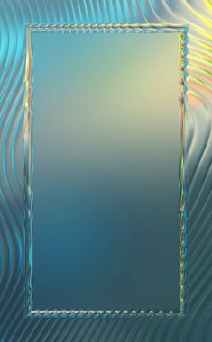 Soyut çerçeveli arkaplan. Renkli, canlı, dalgalı bir duvar kağıdı. Merkezi çerçeveli yaratıcı grafik 2d çizim. Dinamik şekilli modaya uygun sıvı örtüsü.