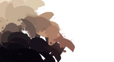 Taranmış Boyalı Soyut Arkaplan. Vahşi kaotik fırça darbeleri. Boya darbeleri. 2D İllüstrasyon. Fırça darbeli resim. 