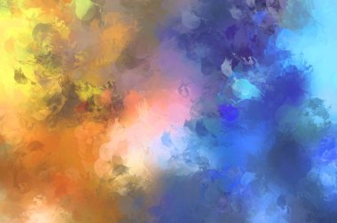 Modern sanat. Taranmış Boyalı Soyut Arkaplan. Fırça darbesi ile boyanmış. Boya darbeleri. 2B Görüntü.