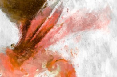 Soyut arkaplanda pürüzlü fırça darbeleri. Fırça boyası. Renkli boya darbeleri. Eşsiz duvar sanatı. Tuvaldeki modern sanat. Renkli çağdaş sanat eserleri. 