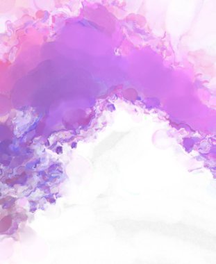 Yumuşak suluboya duvar kağıdı. Hafifçe fırçalanmış renkleri olan sanatsal bir resim. Pastel renkler arkaplana dokunmuş. Soyut duvar sanatı..