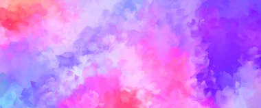 Renkli fırça darbelerinin 2D çizimi. Dekoratif desenli resim. canlı boya desenli arkaplan.