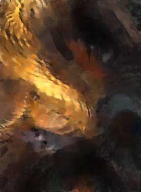 Modern sanat. Renkli çağdaş sanat eserleri. Renkli boya darbeleri. Soyut arkaplanda fırça darbeleri. fırça boyası.