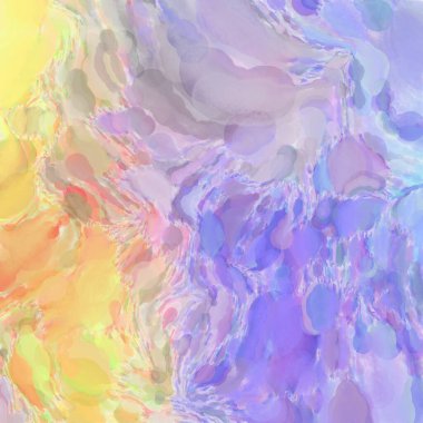 Soyut doku. Yüzeyde etkileyici el yapımı suluboya. Suluboya fırça darbeleri. Modern sanat. Çok renkli arkaplan. Çağdaş duvar sanatı. Renkli bir fon. 2d illüstrasyon.