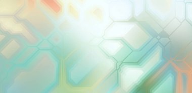 Renkli ve canlı geometrik şekiller katmanları var. Bir teknoloji planının dijital illüstrasyonu. Gelecekçi tasarım şablonu.