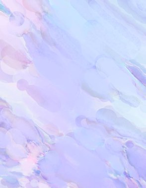 Modern fırça darbeleri. Pastel renklerde suluboya resim. Poster, duvar sanatı, afiş, kart, kitap kapağı veya ambalaj için sakinleştirici kompozisyonun yumuşak renkli çizimi. 