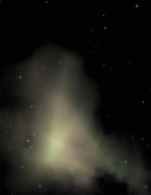 Galaksi uzayındaki yıldız alanı renkli nebula ile. Uzayın derinliklerinin bilim kurgu geçmişi. Ruhsal duvar kağıdı.