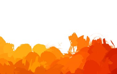 Taranmış Boyalı Soyut Arkaplan. Vahşi kaotik fırça darbeleri. Boya darbeleri. 2D İllüstrasyon. Fırça darbeli resim. 