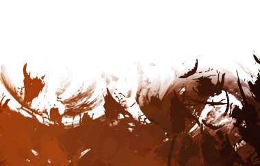 Taranmış Boyalı Soyut Arkaplan. Vahşi kaotik fırça darbeleri. Boya darbeleri. 2D İllüstrasyon. Fırça darbeli resim. 