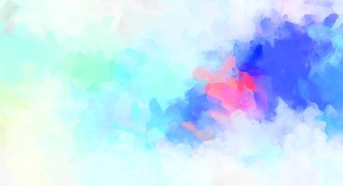 Yaratıcı soyut resim. Artistik fırça darbeleriyle donatılmış. Renkli ve canlı bir illüstrasyon. boyalı sanat.