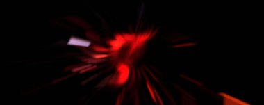 Işık parçacık izleri. Parlayan parçacıkları ve çizgileri olan ışık patlaması yıldızı. Güzel hareketli soyut ışın arkaplanı.