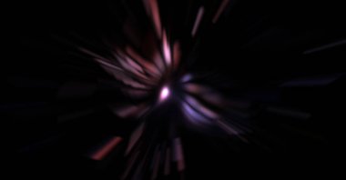 Işık parçacık izleri. Parlayan parçacıkları ve çizgileri olan ışık patlaması yıldızı. Güzel hareketli soyut ışın arkaplanı.