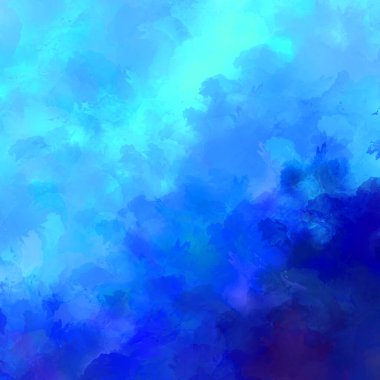 Canlı fırça darbeleriyle boyanmış. Renkli desenli resim. Fırçalanmış duvar kağıdını boya.