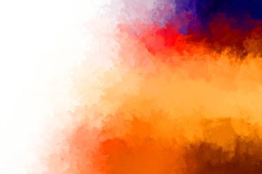 Yaratıcı soyut resim. Artistik fırça darbeleriyle donatılmış. Renkli ve canlı bir illüstrasyon. boyalı sanat.