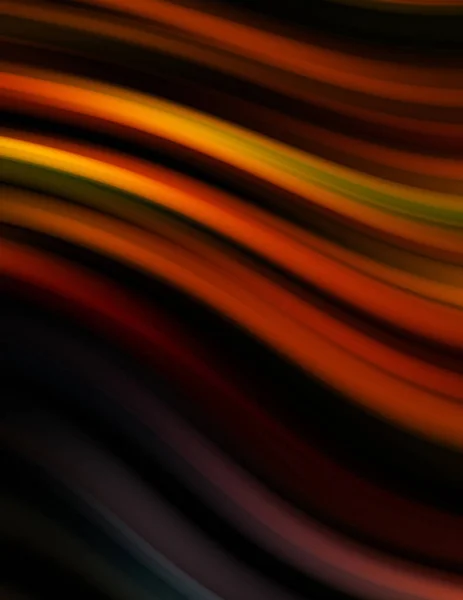 Líneas Suaves Coloridas Sobre Fondo Negro Ondas Color Fluidas Fluidas —  Fotos de Stock
