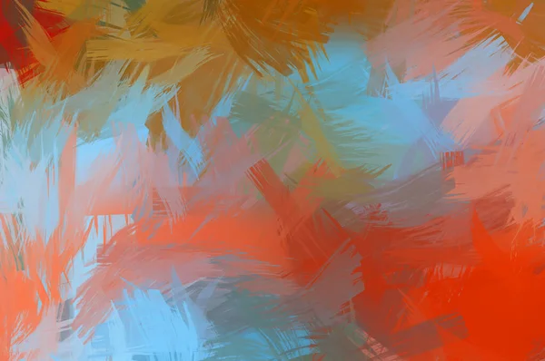 Abstract Background Colorful Brush Strokes Brushed Vibrant Wallpaper Painted Artistic — Stock Photo, Image