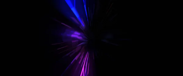 Une Fusée Éclairante Futuriste Étoile Explosion Lumineuse Avec Des Particules — Photo